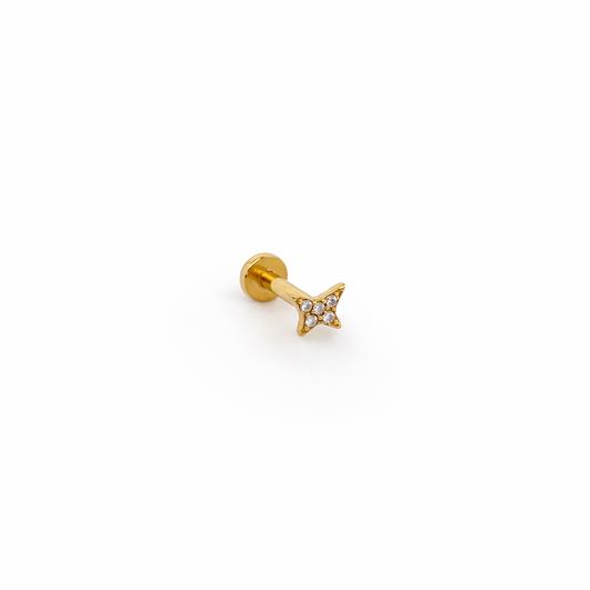 Piercing Mini Borboleta Dourado ou Prateado