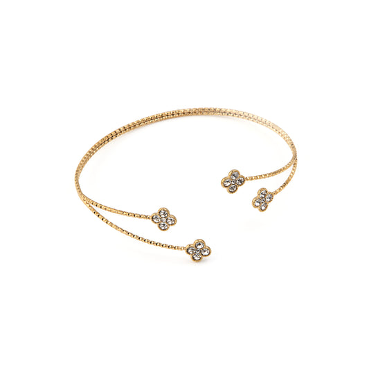 Pulseira de Braço Trevos Dourado