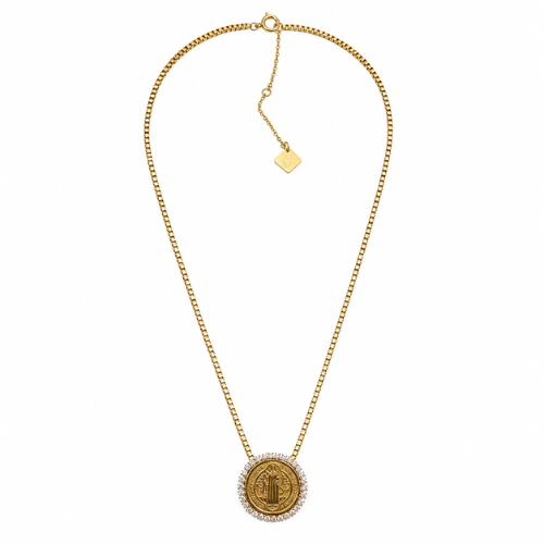 Colar São Bento Brilhantes Dourado