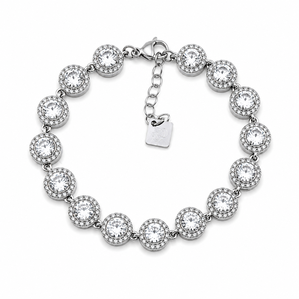Pulseira Brilhantes Dourado ou Prateado