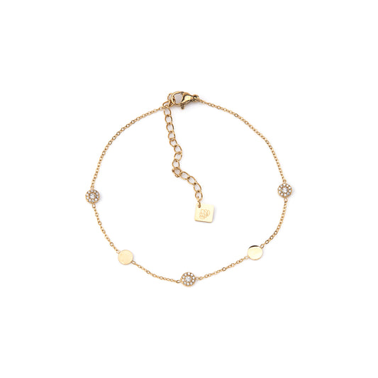 Pulseira de Pé Pendentes Dourado ou Prateado
