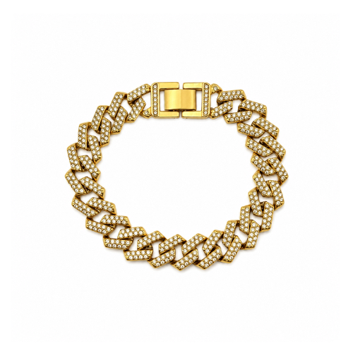 Pulseira Brilhantes Dourado ou Prateado
