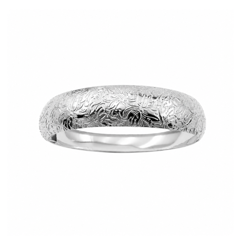 Pulseira Rija Trabalhada Dourada ou Prateado