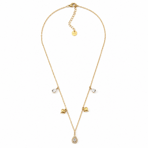 Colar Pendentes Gota Dourado ou Prateado