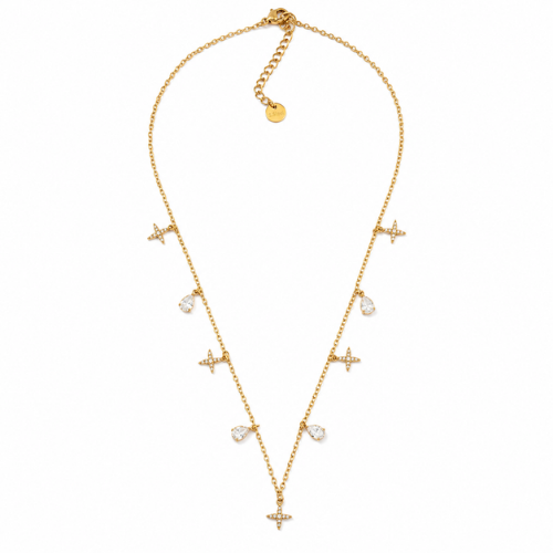 Colar Estrelas Dourado ou Prateado