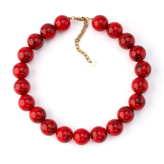 Colar Bubbles Vermelho, Azul e Rosa