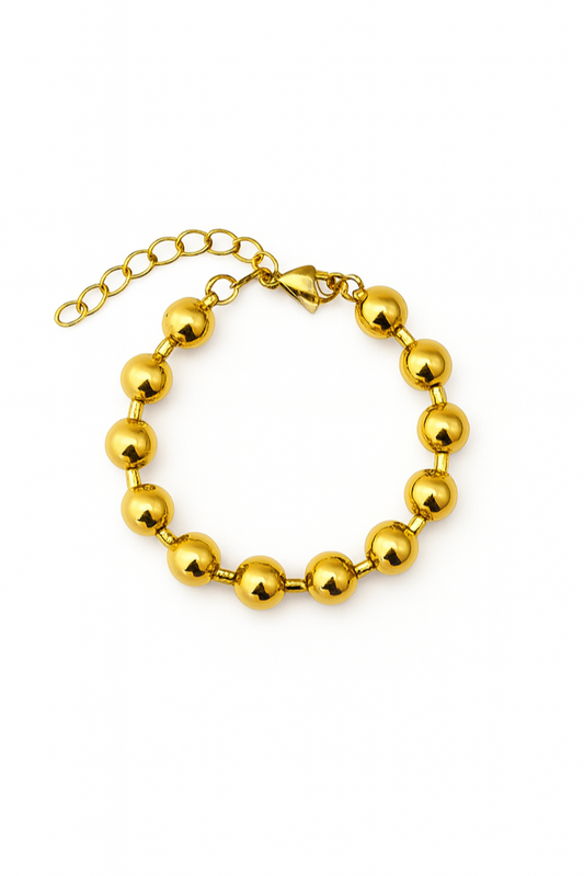 Pulseira Bubbles | Dourado | Aço Inoxidável