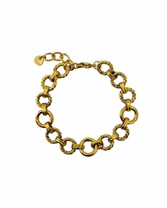 Pulseira Golden Circles Dourado