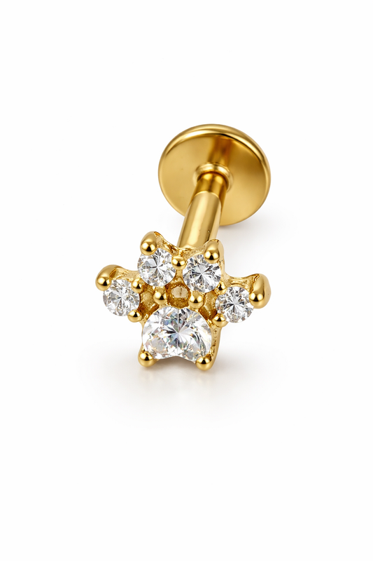 Piercing Patinha Dourado ou Prateado