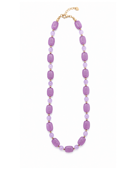 Colar Pedrinhas Roxo