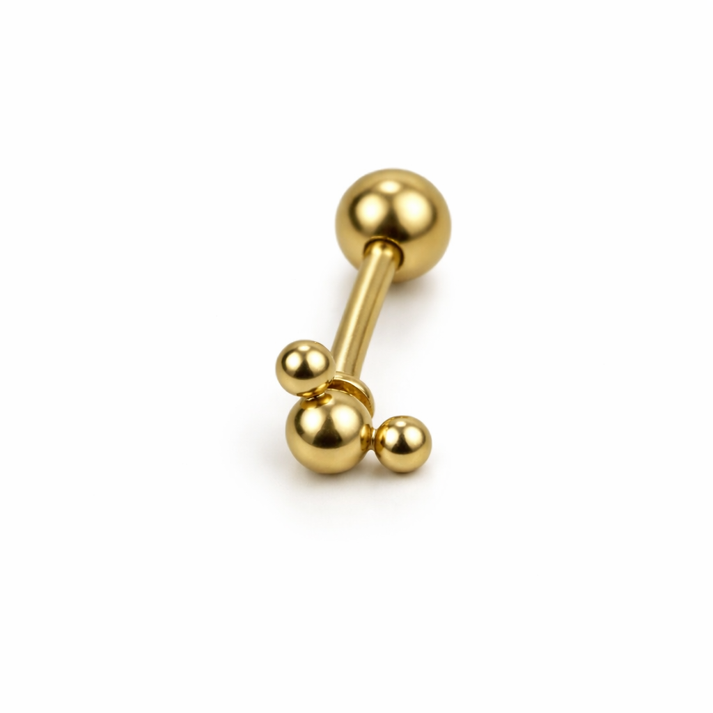 Piercing Mickey Dourado ou Prateado