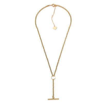 Colar Gravata Simples Dourado ou Prateado