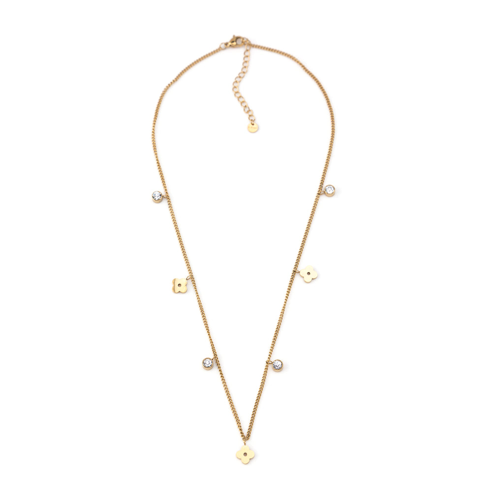 Colar Trevo ou Borboleta Dourado