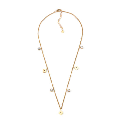 Colar Trevo ou Borboleta Dourado