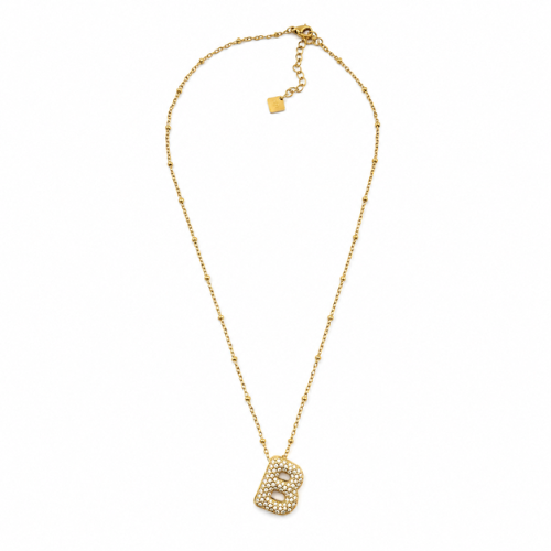 Colar Inicial Bubbles Brilhantes Dourado ou Prateado