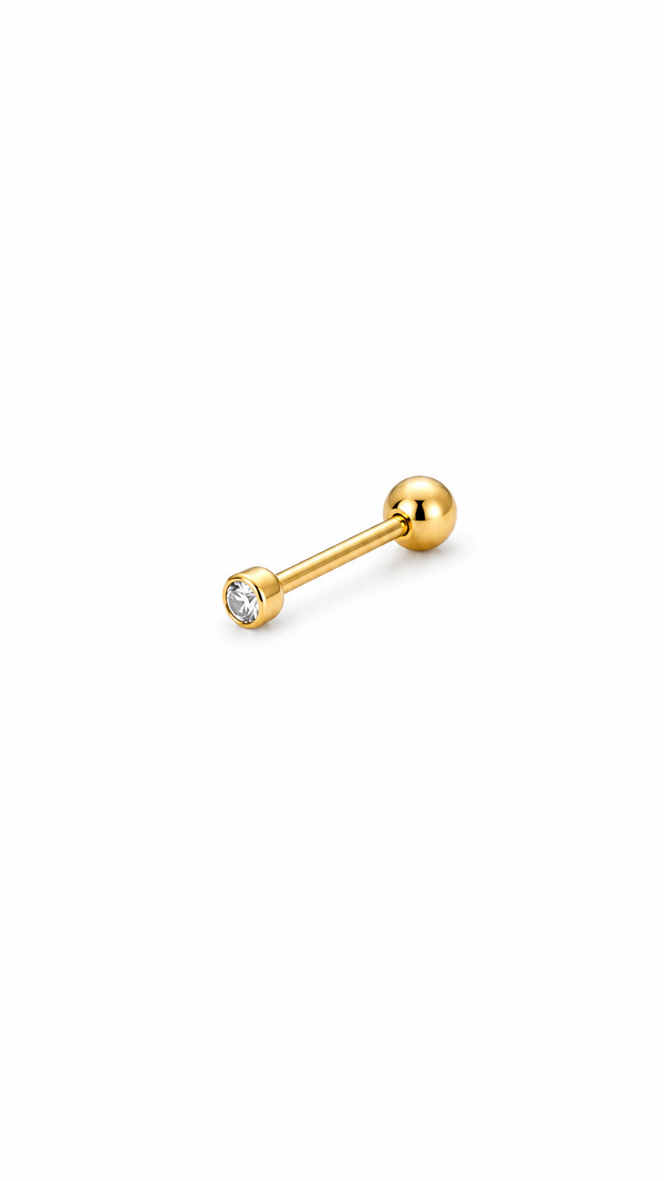 Piercing Mini Brilho Dourado
