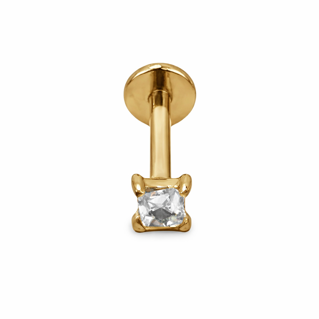 Piercing Ponto de Luz Dourado ou Prateado