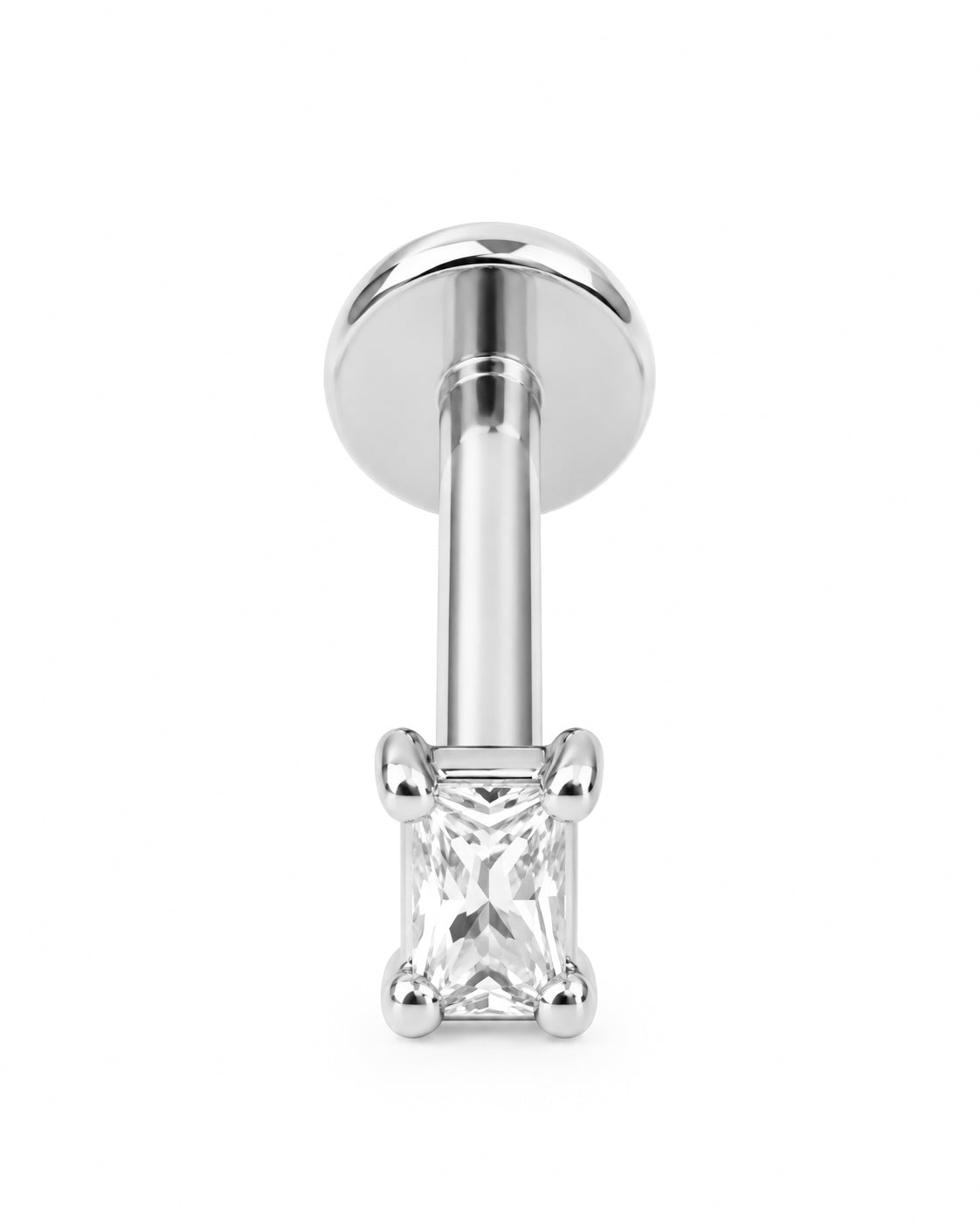 Piercing Retângulo Dourado ou Prateado