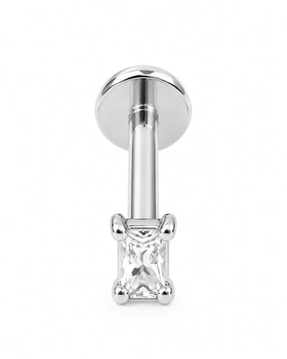 Piercing Retângulo Dourado ou Prateado