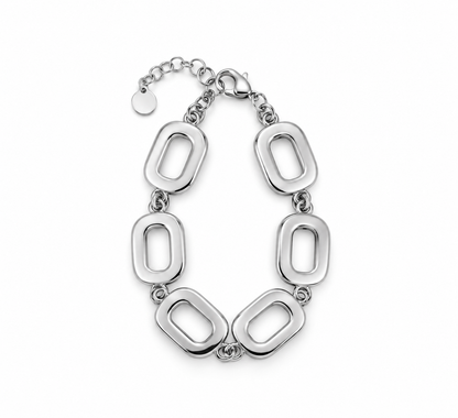 Pulseira Retângulo Dourado ou Prateado