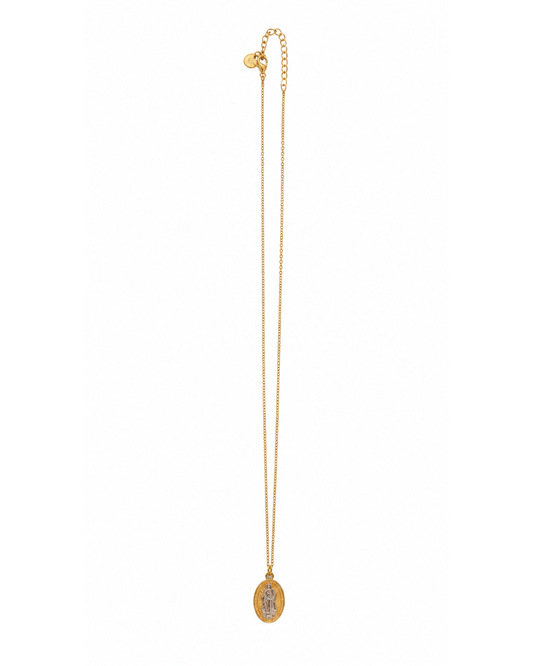 Colar Nossa Senhora Dourado e Prateado