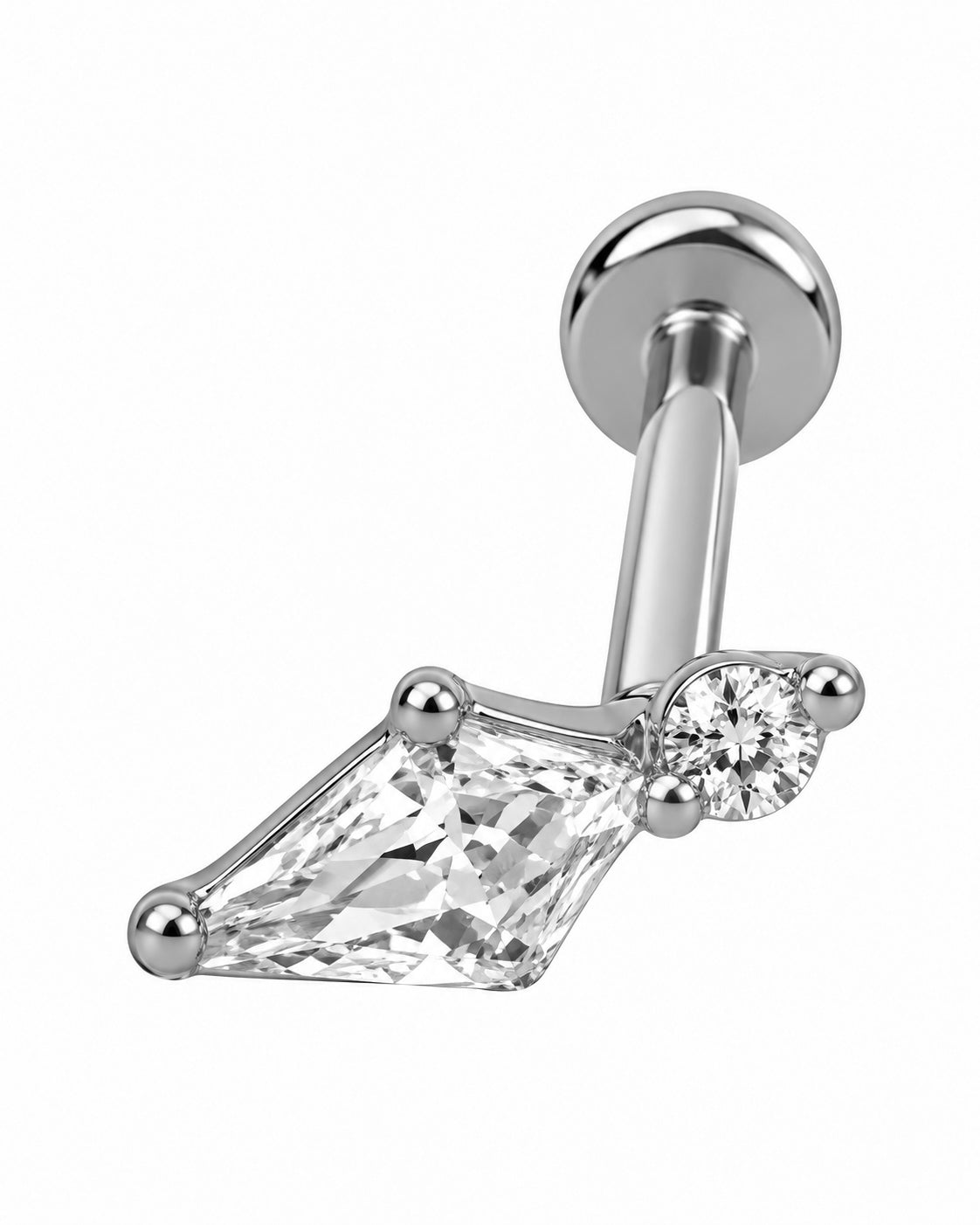 Piercing Lágrima Dourado ou Prateado