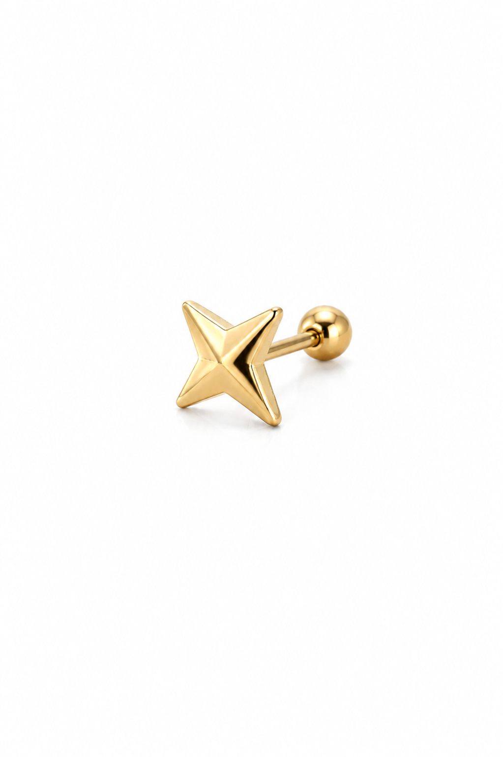 Piercing X Dourado ou Prateado