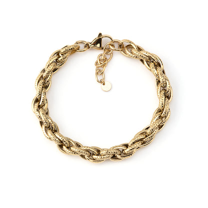 Pulseira Elos Trabalhados Dourado ou Prateado