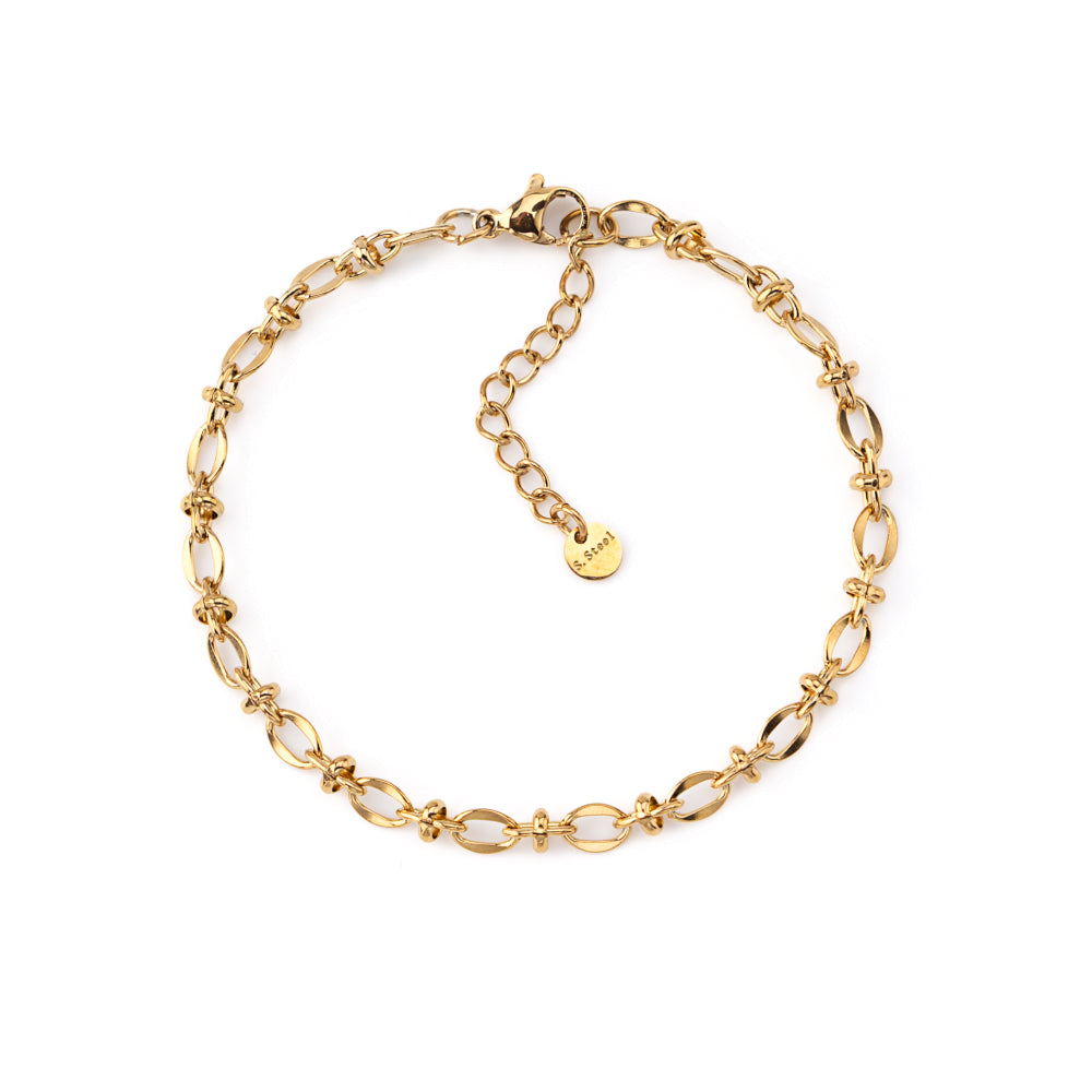 Pulseira Mini Nós Dourado ou Prateado