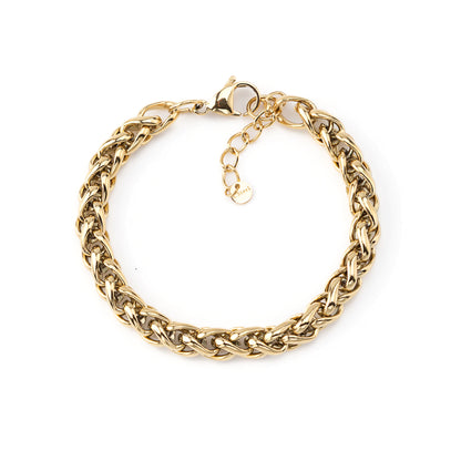 Pulseira Entrelaçado Dourado ou Prateado