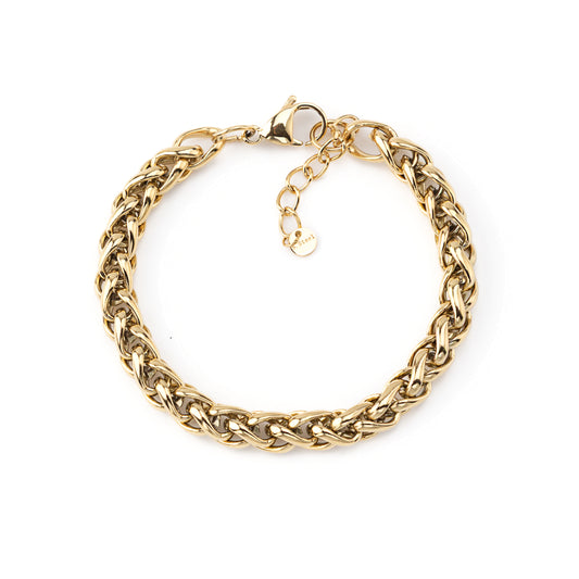 Pulseira Entrelaçado Dourado ou Prateado