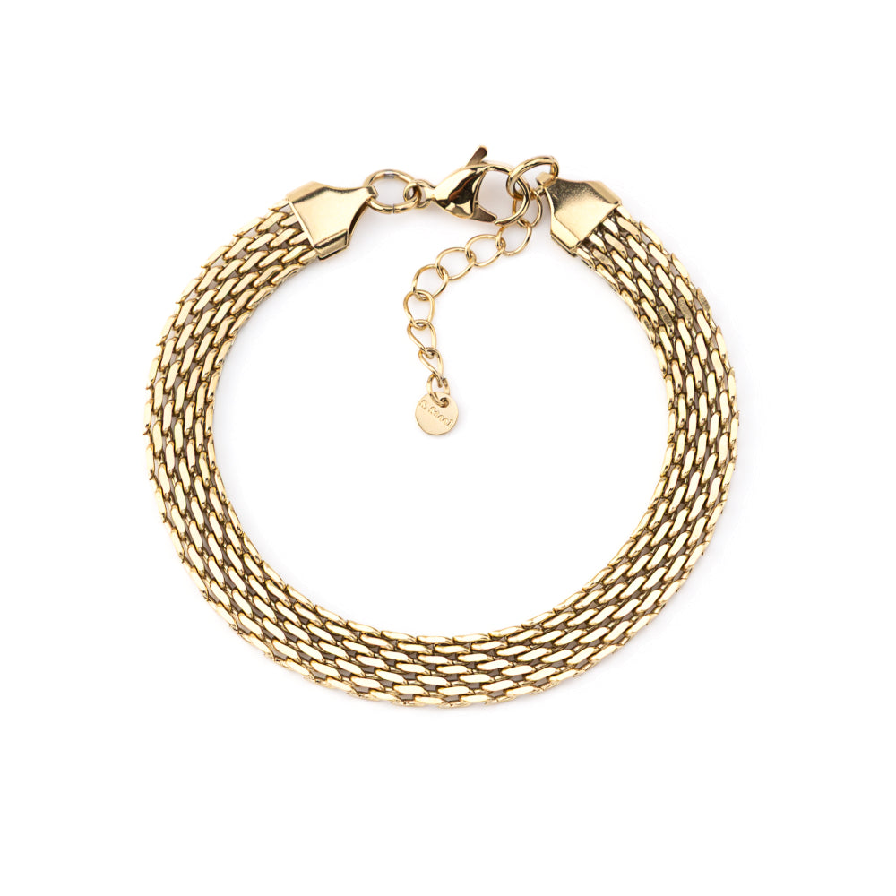 Pulseira Corrente Fechada Dourado ou Prateado