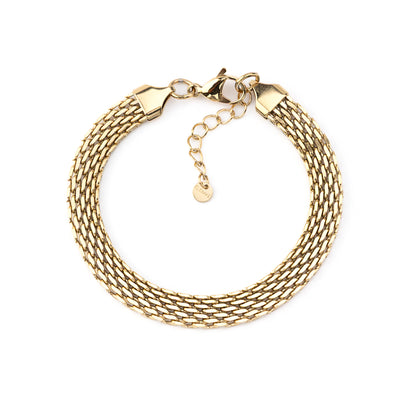 Pulseira Corrente Fechada Dourado ou Prateado