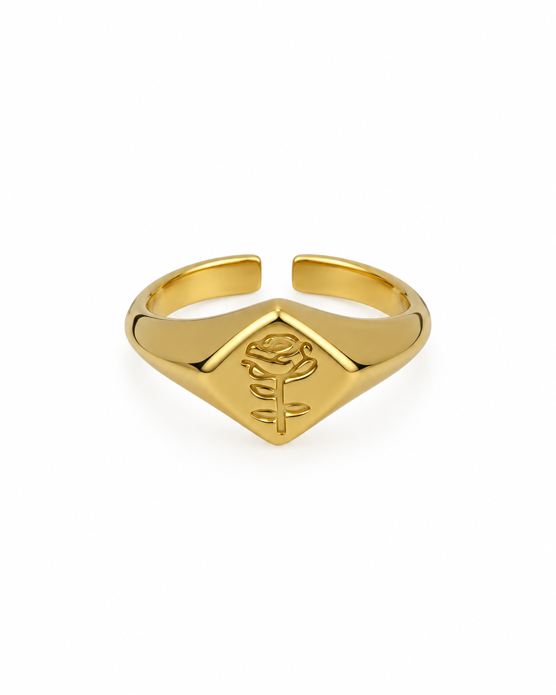 Anel Rosa Dourado ou Prateado