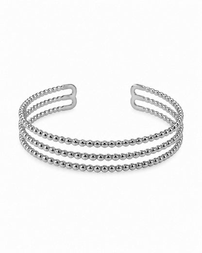 Pulseira Rígida Tripla Dourado ou Prateado