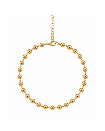 Pulseira de Pé Bolinhas Dourado ou Prateado
