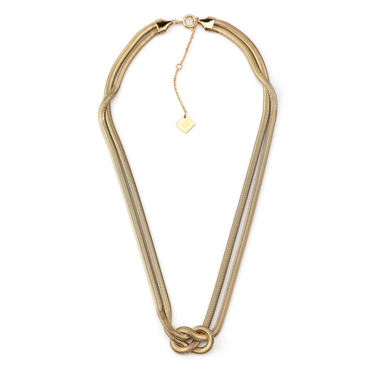 Colar Nó Dourado ou Prateado