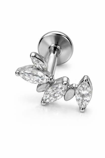 Piercing Brilhantes Dourado ou Prateado