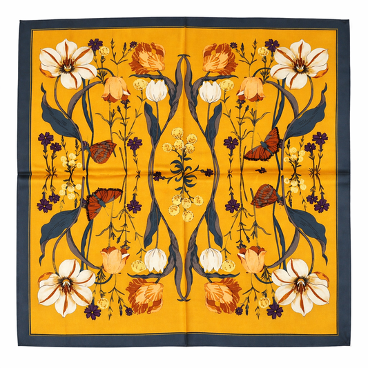 Lenço Flores 70x70cm
