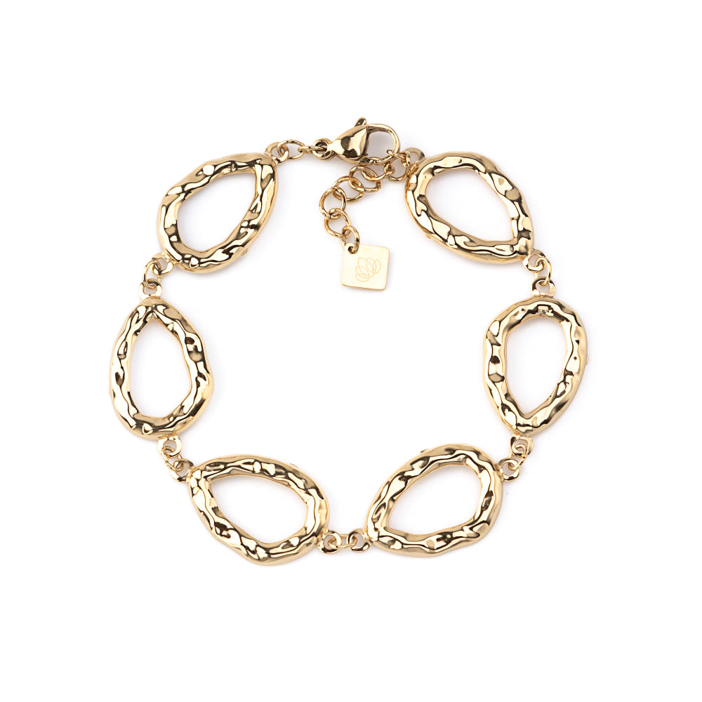 Pulseira Elos Trabalhados Dourado ou Prateado