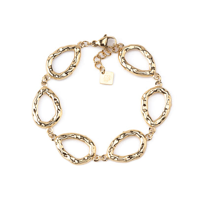 Pulseira Elos Trabalhados Dourado ou Prateado