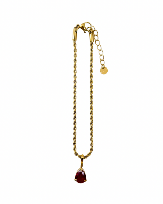 Pulseira Gota Vermelho