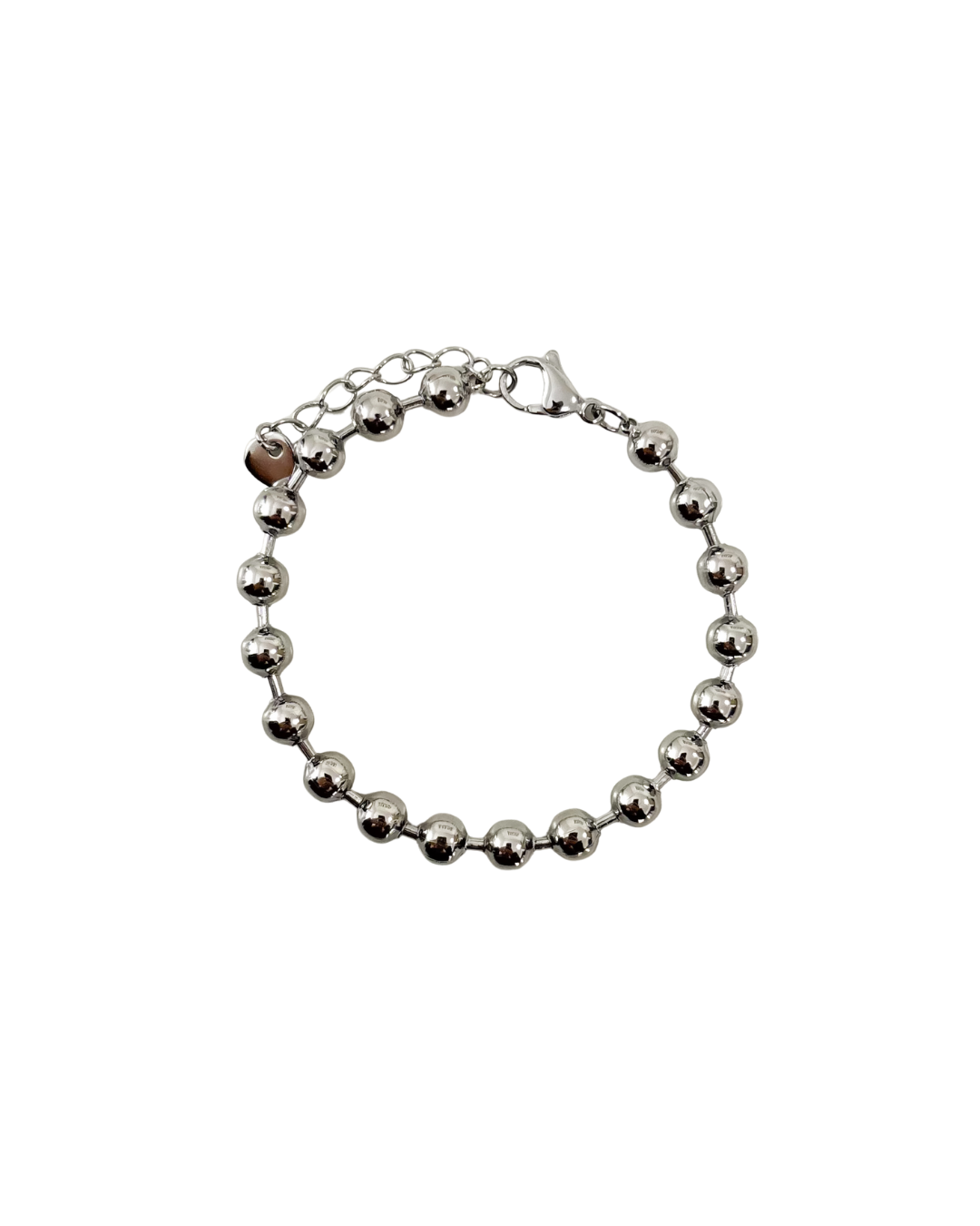 pulseira bolinhas dourado aço inox 316l