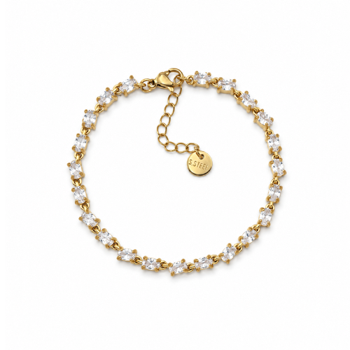 Pulseira Brilhantes Dourado ou Prateado