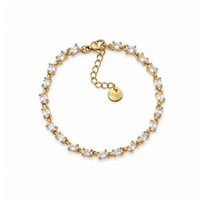 Pulseira Brilhantes Dourado ou Prateado