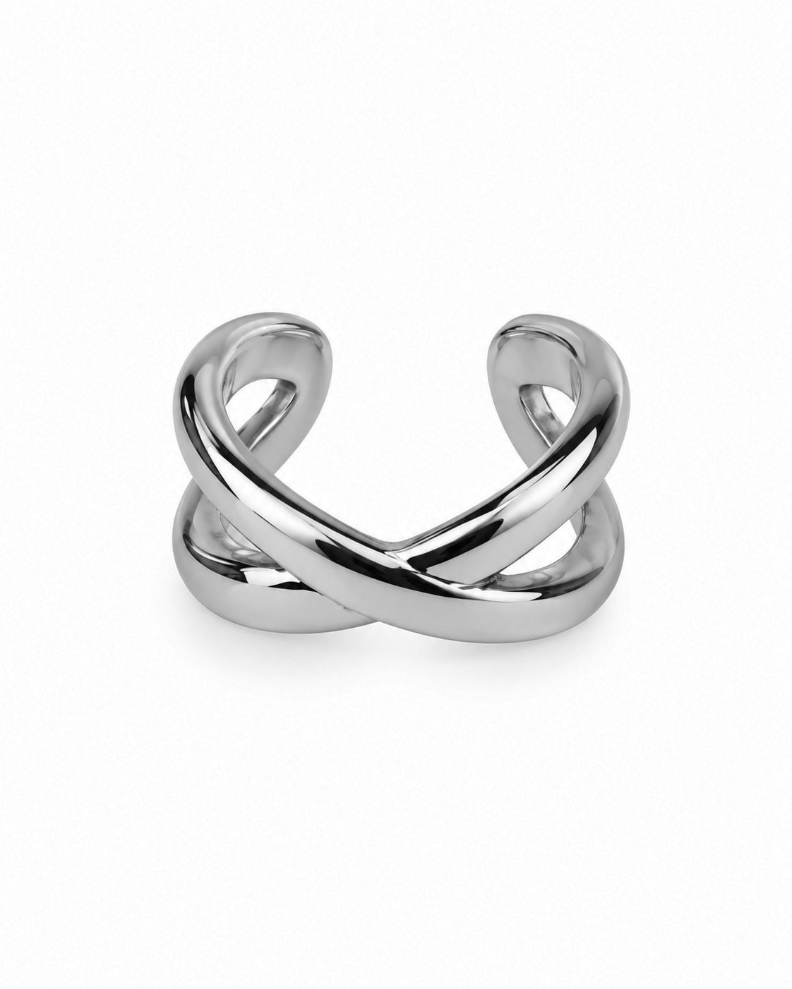 Earcuff Cruzado Dourado ou Prateado