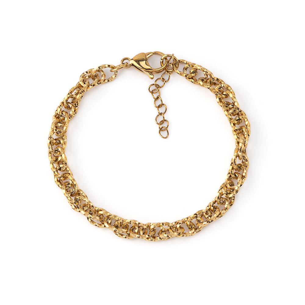 Pulseira Trabalhada Dourado ou Prateado