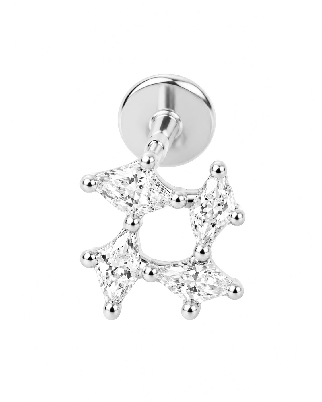 Piercing # Brilhantes Dourado ou Prateado
