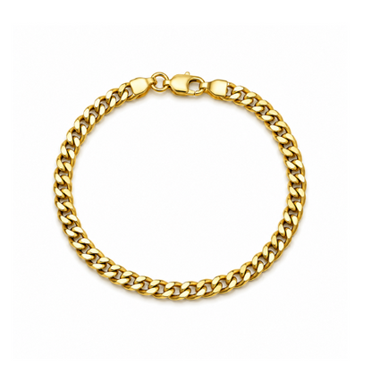 Pulseira Masculina Corrente Dourado ou Prata