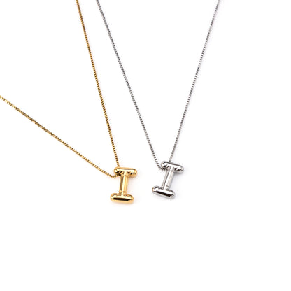 colar inicial bubble dourado aço inox 316l
Colar com letra I
colar inicial bubble prateado aço inoxidável